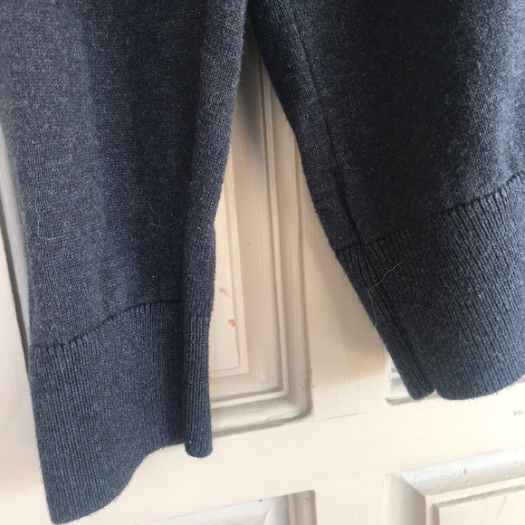 Claiborne Ladies Argyle Sweater Gray SzM Long Sleeves 100% Cotton - Picture 5 of 7